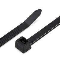 11.8" or 15.2" Black Heavy Duty Cable Tie Nylon (120lb.) - 50 Pack