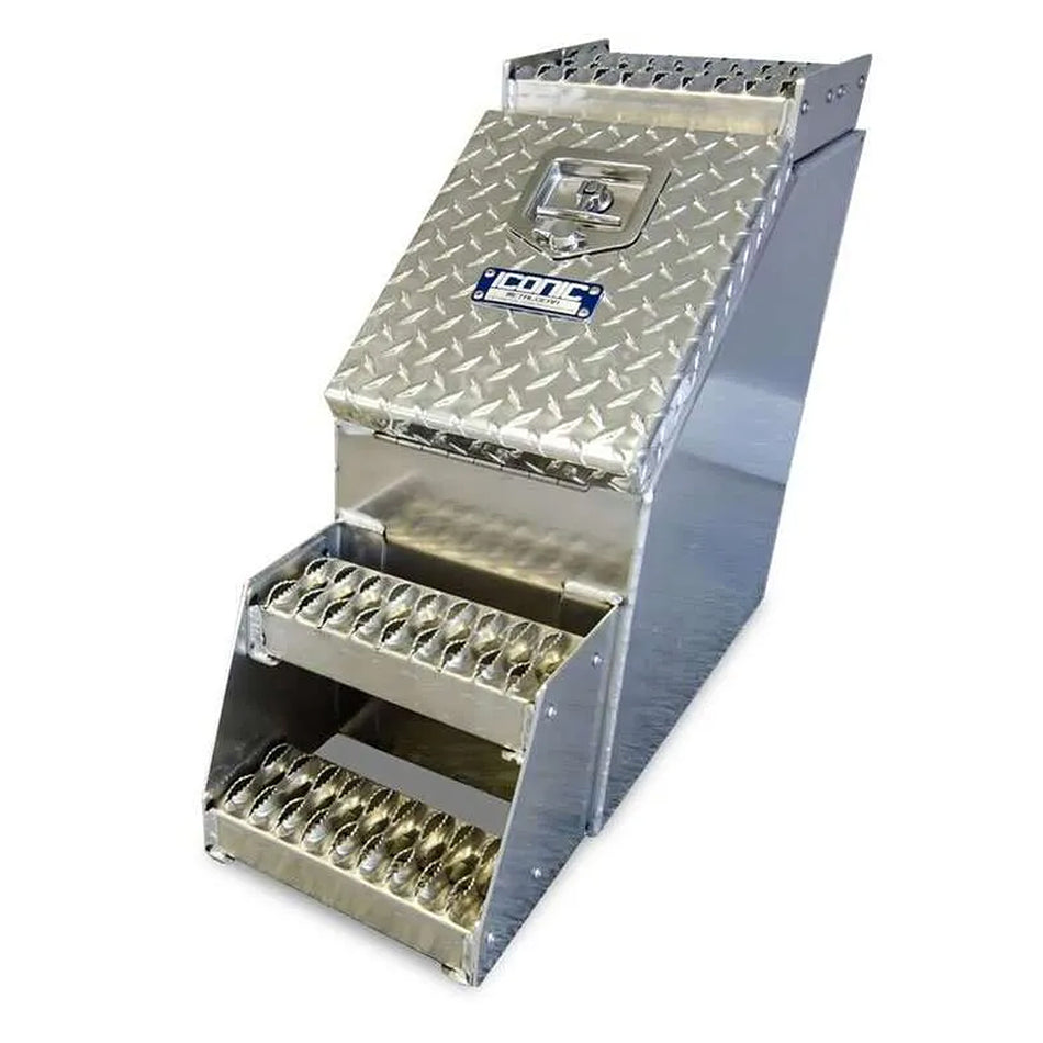Iconic Metal Gear - 12 Inch Wide Diamond Plate Step Box