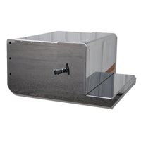 Peterbilt 379, 388, 389 Rear Stainless Steel Tool Box w Tie Down & Molded Lid