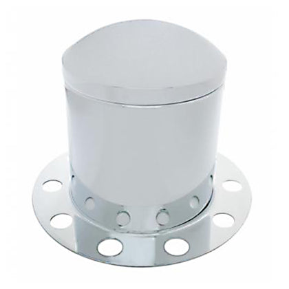 United Pacific - Stainless Steel Dome Rear Axle Cover 3pc Kit w 33mm Nut Cover