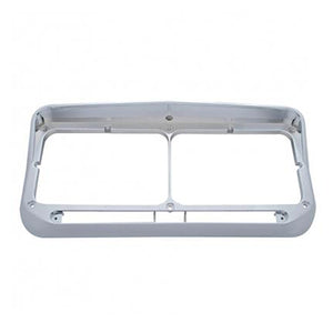 United Pacific - Rectangular Dual Headlight Bezel w Visor - LED Cutout