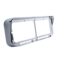 United Pacific - Rectangular Dual Headlight Bezel w Visor - LED Cutout