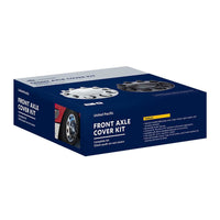 Dome Front Axle Cover w 33mm Standard Push-On Nut Covers - Chrome