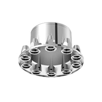 Pointed Rear Axle Cover w 33mm Standard Push-On Nut Covers - Chrome