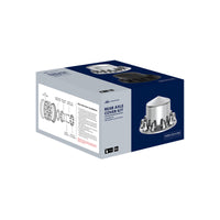 Pointed Rear Axle Cover w 33mm Standard Push-On Nut Covers - Chrome