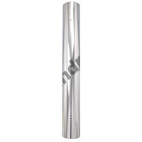 180 Degree Pipe 430 Stainless Steel Heat Shield, Round, Vertical or No Holes (No Clamps)