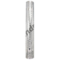 180 Degree Pipe 430 Stainless Steel Heat Shield, Round, Vertical or No Holes (No Clamps)