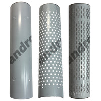 Grand Rock - 48" 430 Stainless Steel 270 Degree Heat Shield - Round, Vertical or NO Holes (No Clamps)
