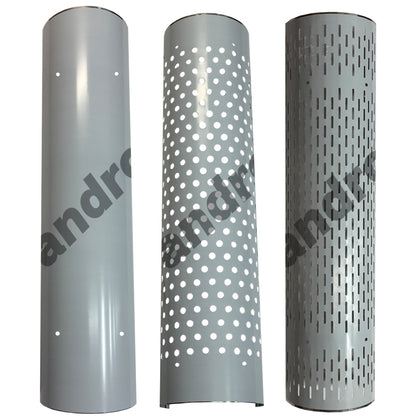 Grand Rock - 48" 430 Stainless Steel 270 Degree Heat Shield - Round, Vertical or NO Holes (No Clamps)
