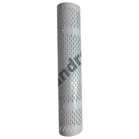 60" Stainless Steel 270 Heat Shield - Round, Vertical or NO Holes (No Clamps)