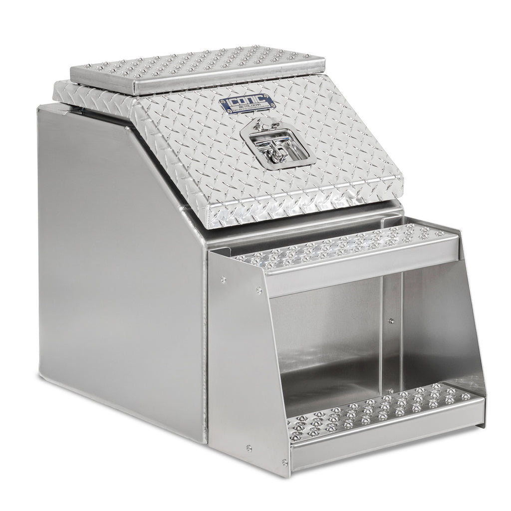 Iconic Metal Gear - 16" Big Mouth Step Box with Checker Lid