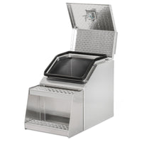 Iconic Metal Gear - 16" Big Mouth Step Box with Checker Lid