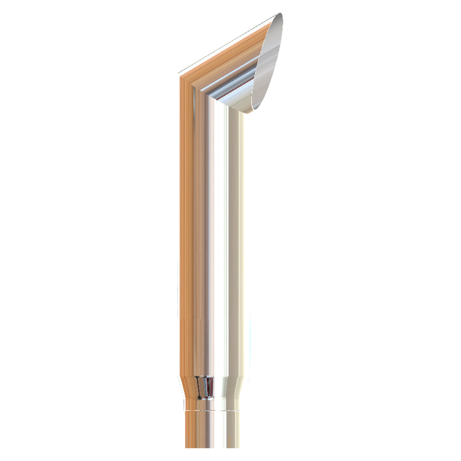 Grand Rock - 7" Diameter Reduced to 5" (O.D.) X 48" Length Brute Chrome Exhaust Stack