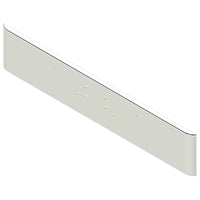 Peterbilt 365, 388, 389 18" Texas Square 7GA Steel Chrome Bolt Holes, Bolt-On Center Tow Pin Mount Holes