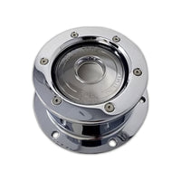 Chrome Plated Billet Aluminum Front Oil Cap Covers for 5-1/2" Bolt Pattern
