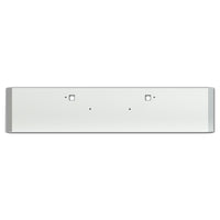 Peterbilt 389 20" Height, 45 Degree Mitered End, Chrome Steel Bumper w Tow Pin Holes