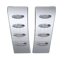 Standard Stainless Steel Hood Extension Panels w 4 x M1 Amber/Clear LED Lights