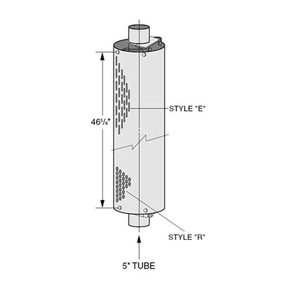 Dynaflex - Round Hole 360 Degree Muffler Guard Assembly