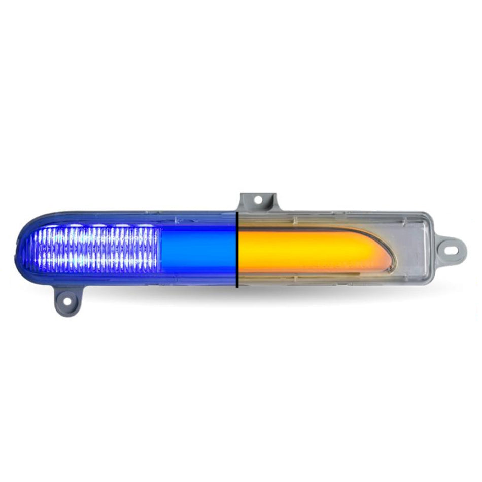 Trux Peterbilt 367/388/389 or 567 Amber/Blue Seq. & Marker Light (Driver or Passenger)