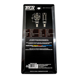Trux - 1.8" Double-Faced Mini Lollipop Clearance & Marker Light (Amber/Red to Blue)