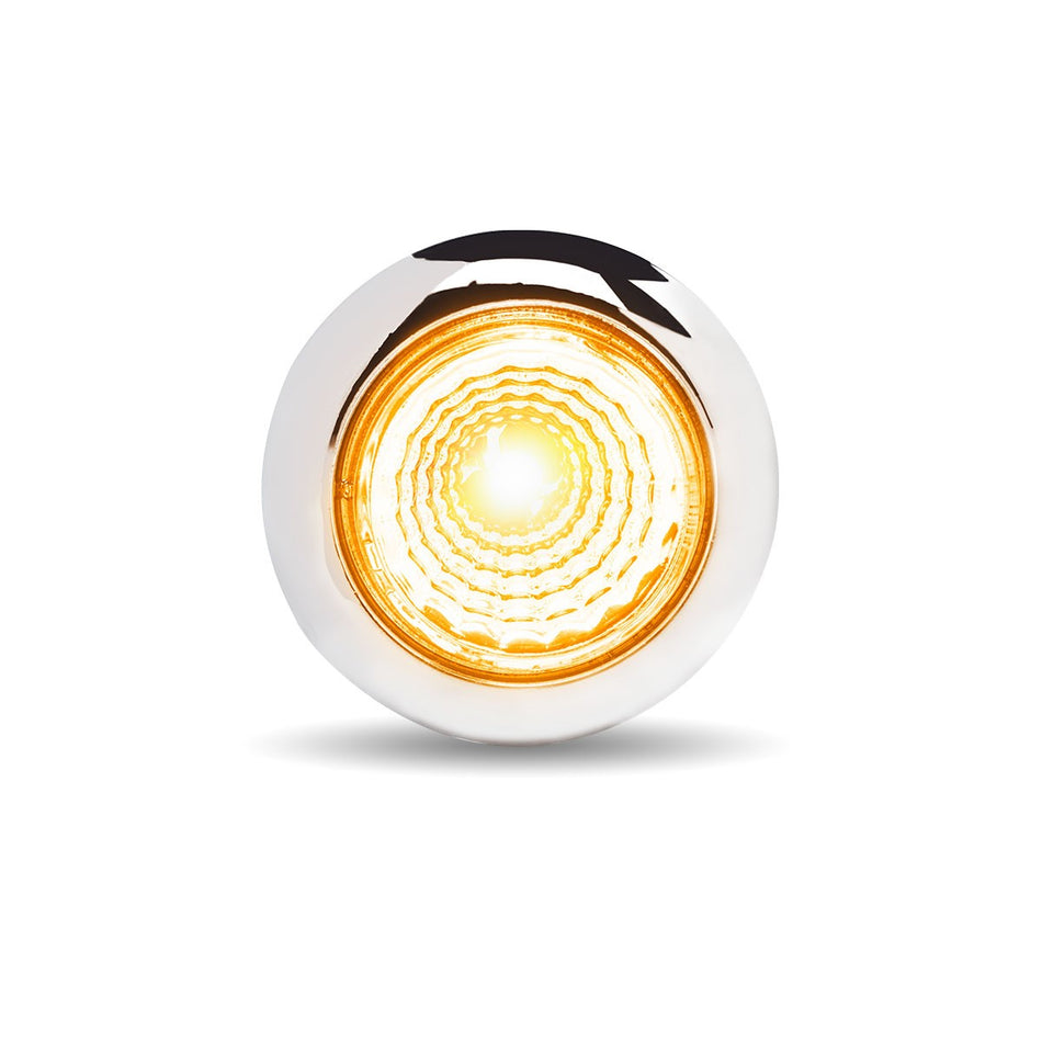 Trux - 3/4" Amber to Purple Aux. Round Reflector LED Marker Light (1 Diode)