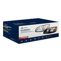 Chrome LED Headlight for Peterbilt 386 (2005-2015) or 387 (1999-2010) - Driver's Side