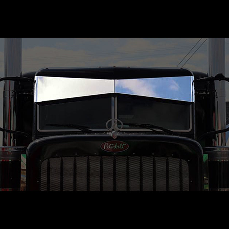 Roadworks - 05+ Peterbilt Ultracab and Flat Top Post Mount Darwin Visor