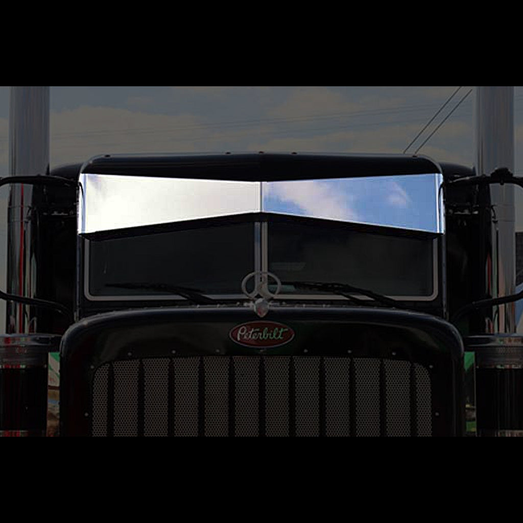 Roadworks - 05+ Peterbilt Ultracab and Flat Top Post Mount Darwin Visor