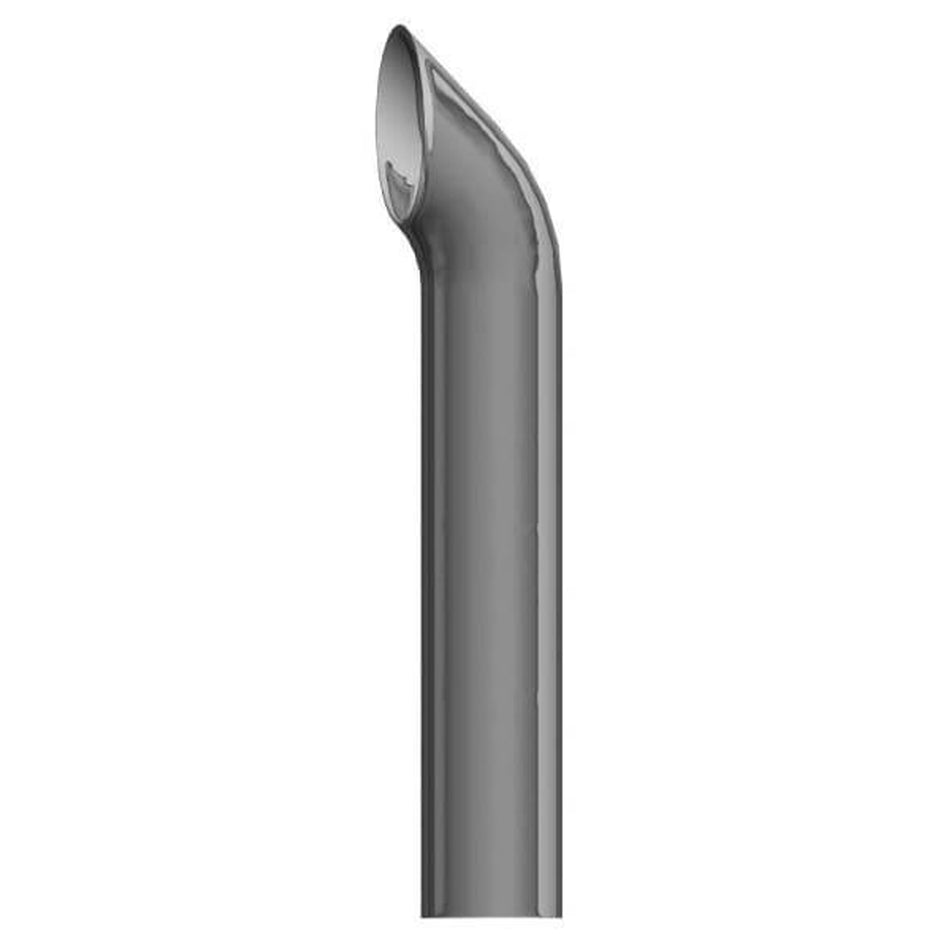 6" x 96" Reduced to 5" O.D. Curved Top, Belled Exhaust Stack