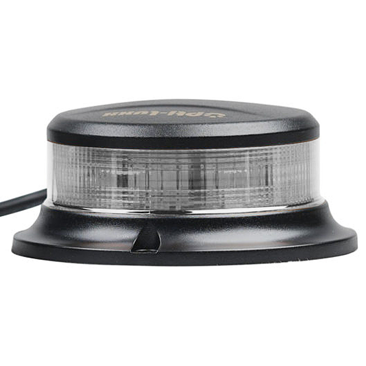 Opti-Luxx - Bristol 4" Class 1 Low Profile Beacon Light - Screw Mount (Clear/Amber) - Berube's Truck Accessories
