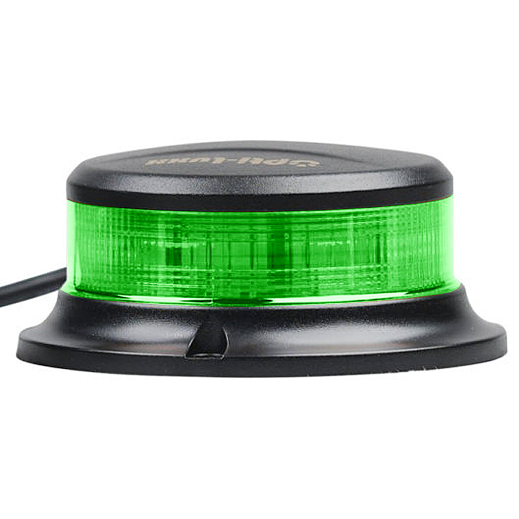 Opti-Luxx - Bristol 4" Class 1 Low Profile Beacon Light - Magnet Mount (Green/Clear)