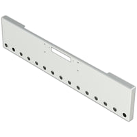 Western Star 20" Boxed End Chrome Steel Bumper w Vent/Tow Holes & 20 Light Holes