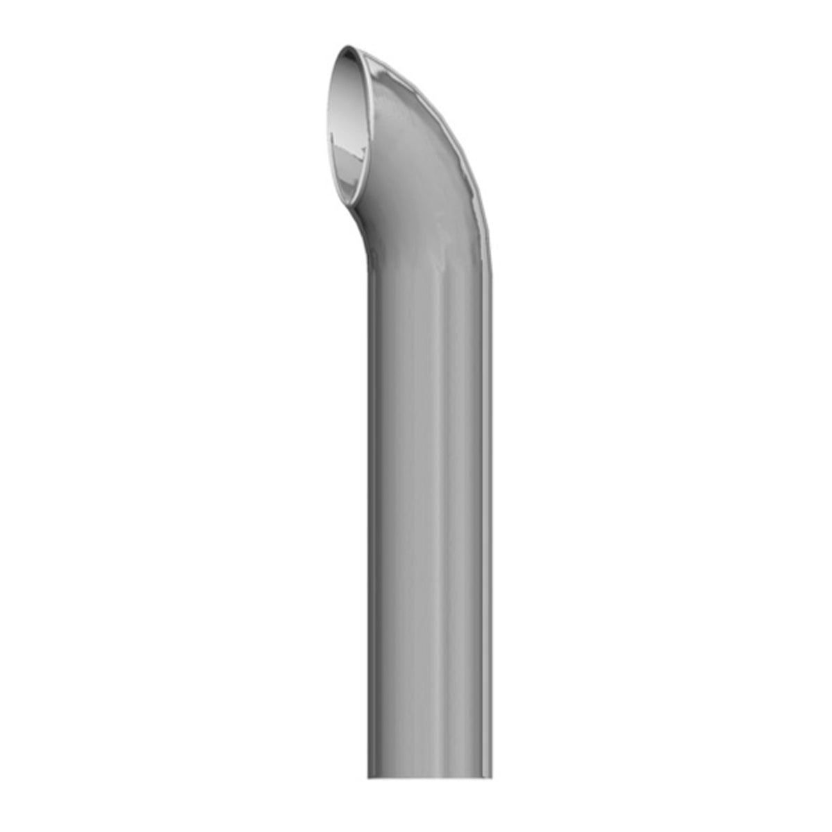 Lincoln Industries 6" X 48" West Coast Curve Exhaust Stack Reduced to 5" O.D. - Berube's Truck Accessories