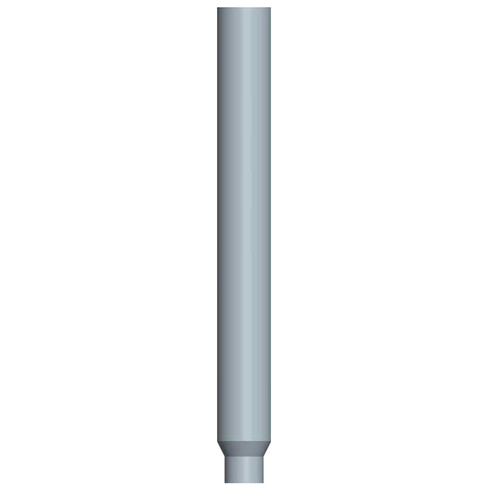 6" X 96" Flat Top Chrome Exhaust Stack Reduced to 5" O.D.