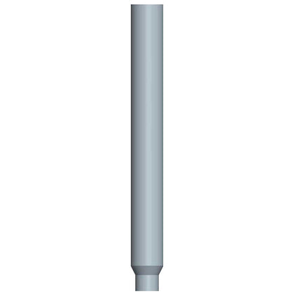6" X 96" Flat Top Chrome Exhaust Stack Reduced to 5" O.D.