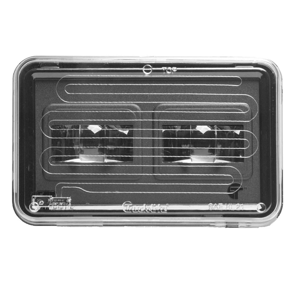 4 Inch X 6 Inch Rectangular 2 Diode Heated Low-Beam 37 Series LED Projector Headlight