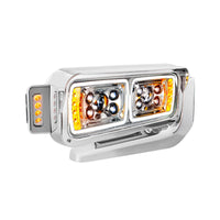 Peterbilt 379 10 High Power LED Chrome Projection Headlight Assembly (Driver or Passenger Side)