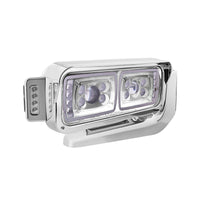 Peterbilt 379 10 High Power LED Chrome Projection Headlight Assembly (Driver or Passenger Side)