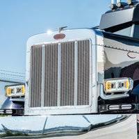 Peterbilt 379 10 High Power LED Chrome Projection Headlight Assembly (Driver or Passenger Side)