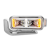 Peterbilt 379 10 High Power LED Chrome Projection Headlight Assembly (Driver or Passenger Side)