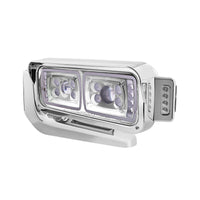 Peterbilt 379 10 High Power LED Chrome Projection Headlight Assembly (Driver or Passenger Side)