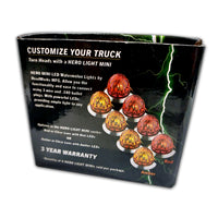 Roadworks 3/4" HERO MINI Watermelon LED Light (Amber Light & Amber Lens) 8Pk