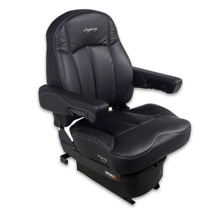 Seat Inc. - Legacy® Lo Mid-Back Black DuraLeather™ with Armrests