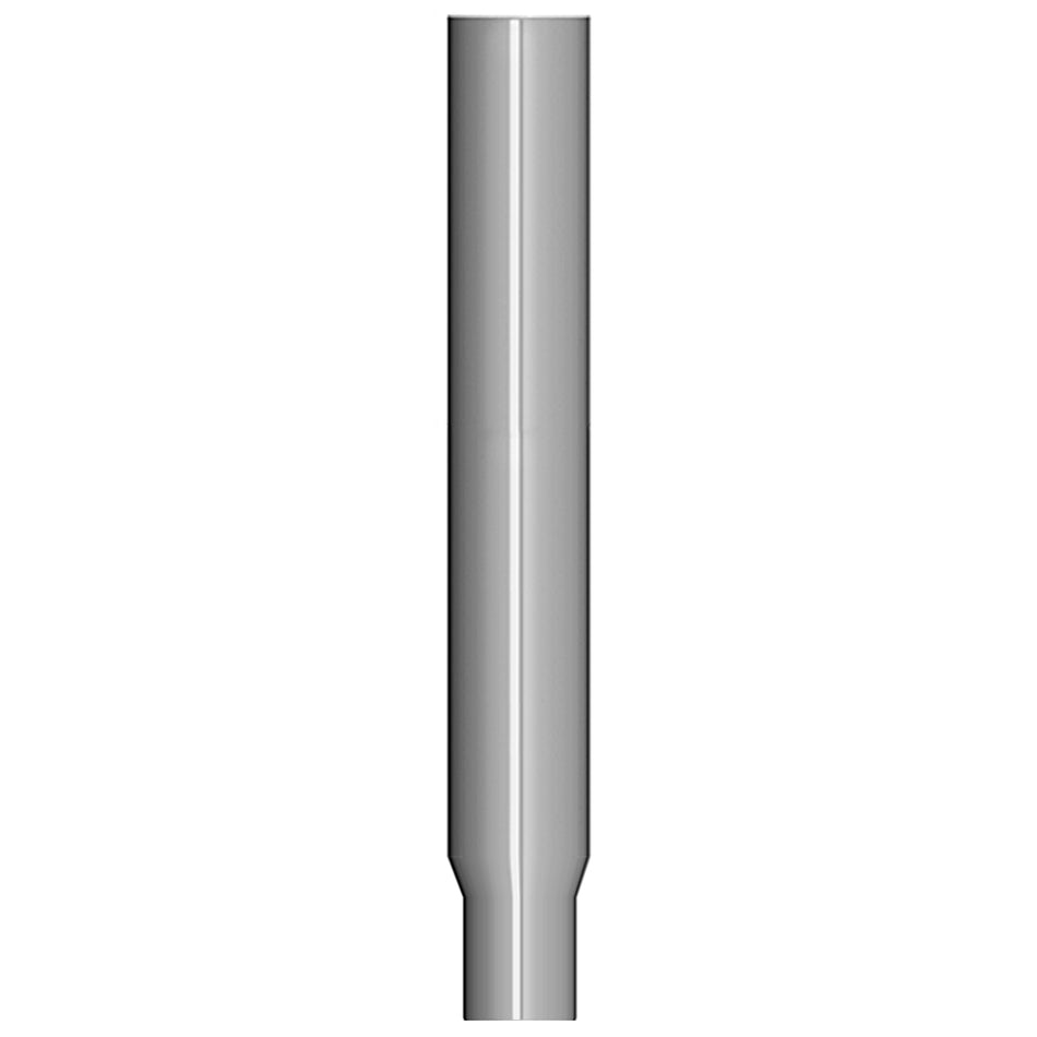 7" x 36", 48" or 60" Flat Top Chrome Exhaust Stack with Extended 5" O.D. Reducer. Fits Peterbilt
