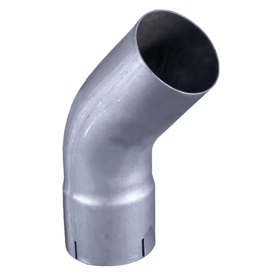 Grand Rock 4" 45 Degree bend, 6" X 6" I.D./O.D. Aluminized Exhaust Elbow
