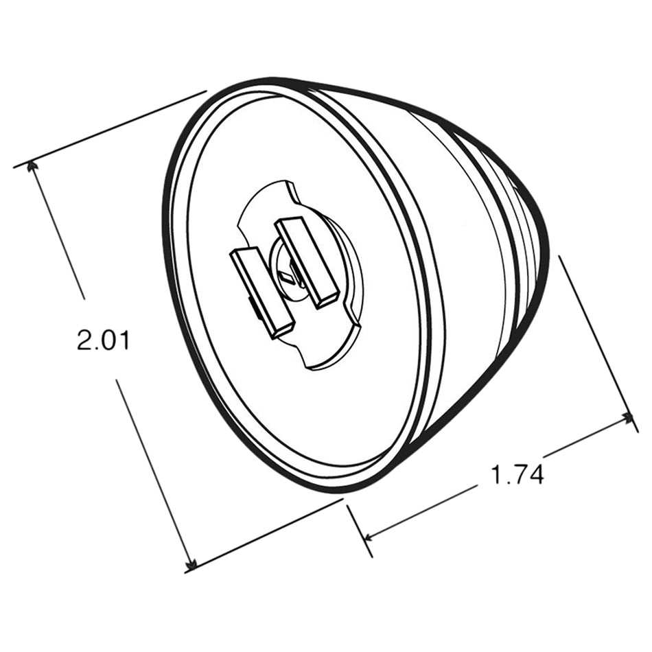 Truck-Lite 30 Series, LED, Red Beehive, 2 Diode, Marker Clearance Light