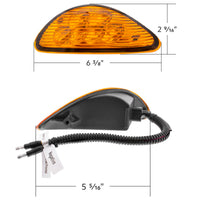 Chrome LED Projector Headlight w Rear Facing Turn Signal for DuraStar 2002-2018 - Passenger's Side