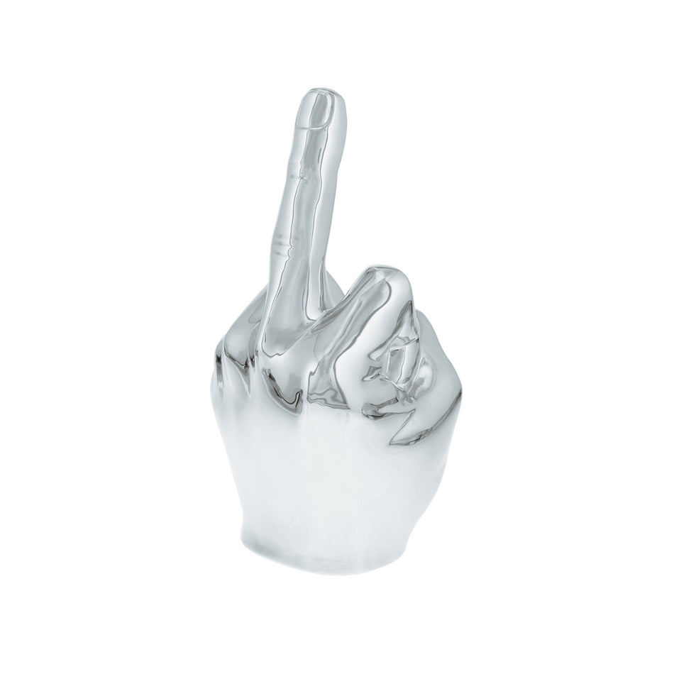 United Pacific - Chrome "Middle Finger" Hood Ornament (Various Colors)