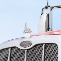 United Pacific - Chrome "Middle Finger" Hood Ornament (Various Colors)
