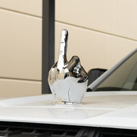 United Pacific - Chrome "Middle Finger" Hood Ornament (Various Colors)